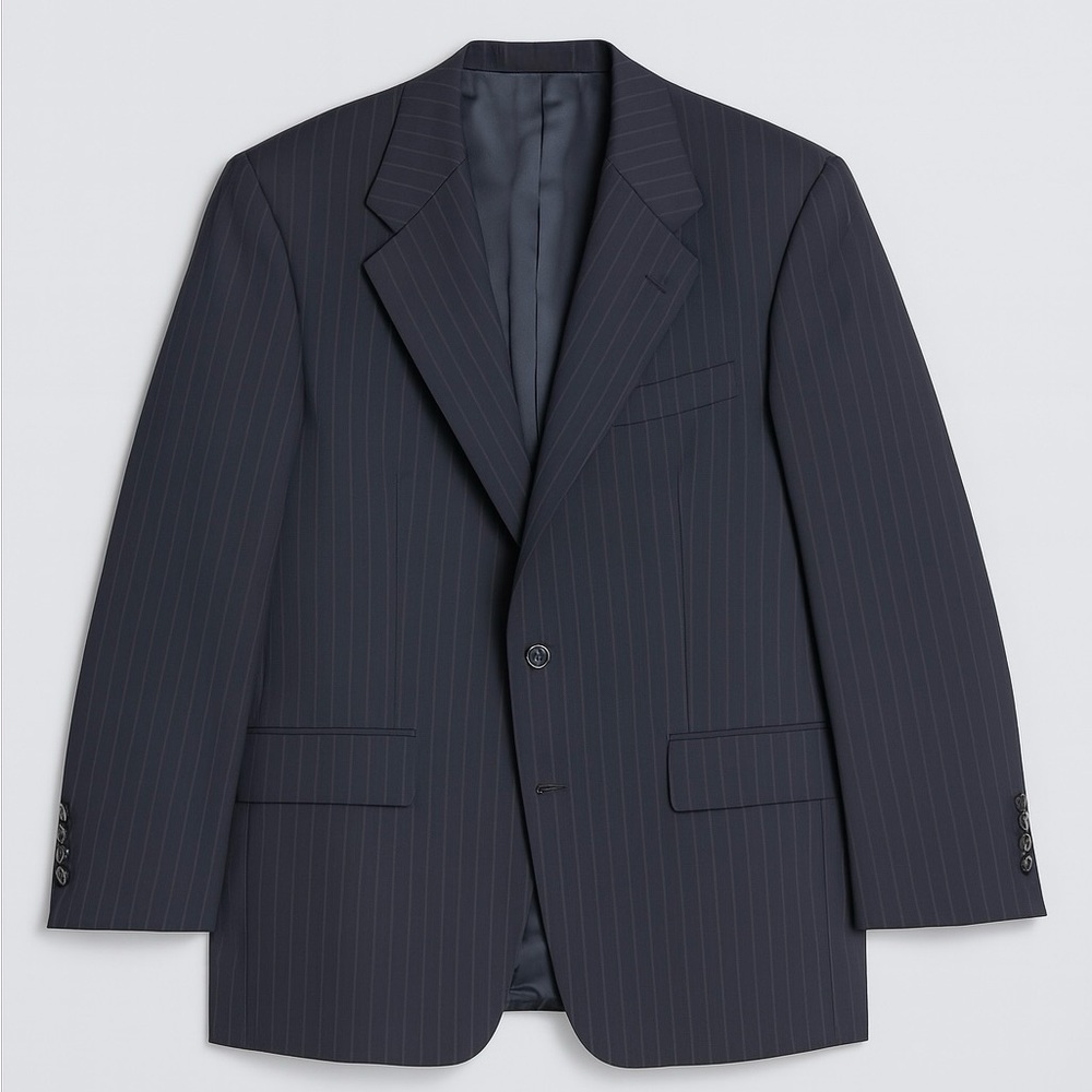 Ralph Lauren Dark Navy Pinstripe Blazer